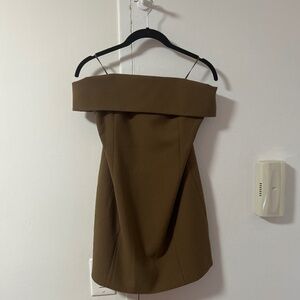 Aritzia Babaton Element Dress Cello Brown